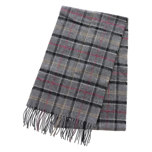 [Barbour] Zuvify Sciarpa Uomo Grigio in Lana Fantasia Tartan USC0001 Grigio