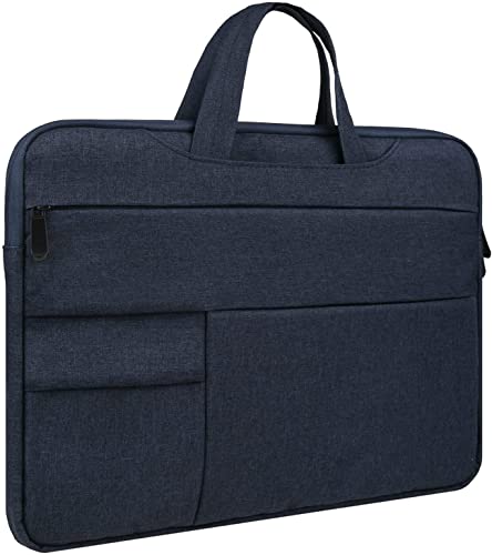 Image of Dynotrek Kindlee 13.3 inch Laptop Sleeve Case Cover Pouch Hand Bag for Men Women Compatible Most MackBook Surfacebook Notepad Dust-proof Bump-proof Waterproof Fabric -Denim Blue