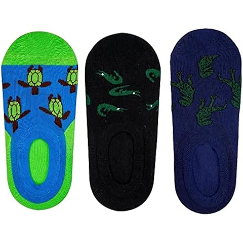 Animal Patterned Fun Colorful No Show Socks for Women - Low Cut Organic Cotton Socks - Invisible Socks for Sneakers Women Size 6-9 - 3 Pack (6-9, No-Show Mix 1) Cover