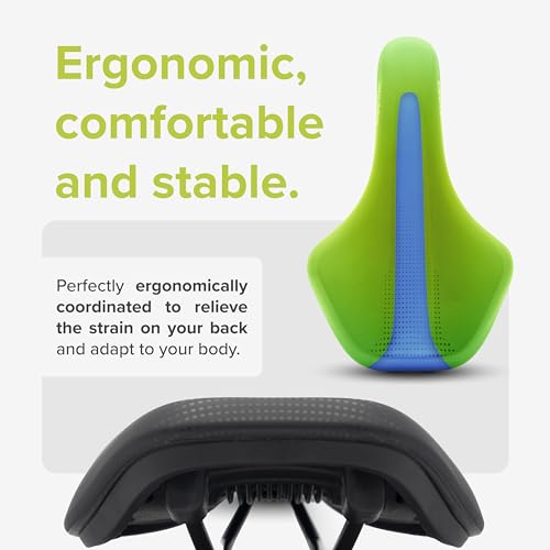 VELMIA Assento de bicicleta 100% à prova d'água com design ergonômico - Assentos de bicicleta para