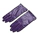 Nappaglo Nappa Leather Gloves Warm Lining Winter Multicolor Lambskin for Women (XX-Large, Purple)