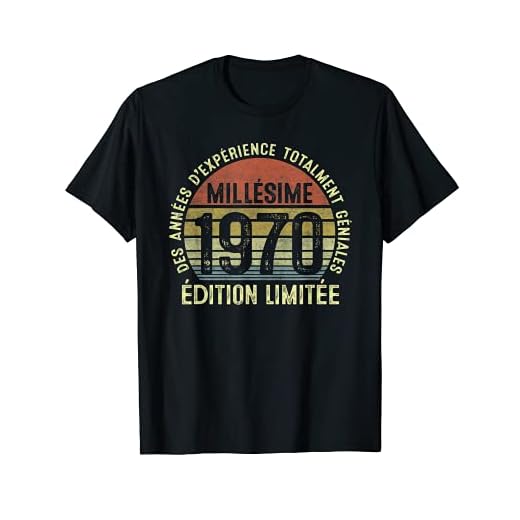 50 Ans Anniversaire Cadeau Homme Millésime Fabriqué En 1970 T-Shirt