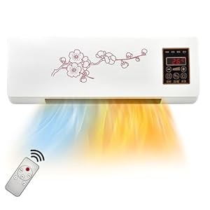 Split Max Air Conditioner Portable, 2 in 1 Portable Air Conditioning Wall Mounted with Remote Control for Bedroom Office Kitchen Bathroom (US Plug)