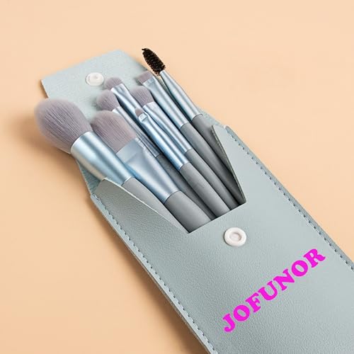 JOFUNOR 8-Piece Makeup Brush Set - Portable Concealer, Blending & Blush Brushes, Essential Beauty Tools for Flawless Makeup Application (AA8)