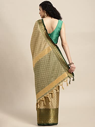 Image of Avantika Fashion Women's Woven Cotton Silk Art Silk Banarasi Saree With Blouse Piece