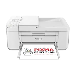 Canon PIXMA TR4750i – Multifunction Wireless Printer 4-in-1 – Print, Scan, Copy, Fax – Front/Back, ADF 20 Sheets, 4×6 Borderless Photo Printing, Compatible with PIXMA Print Plan, White