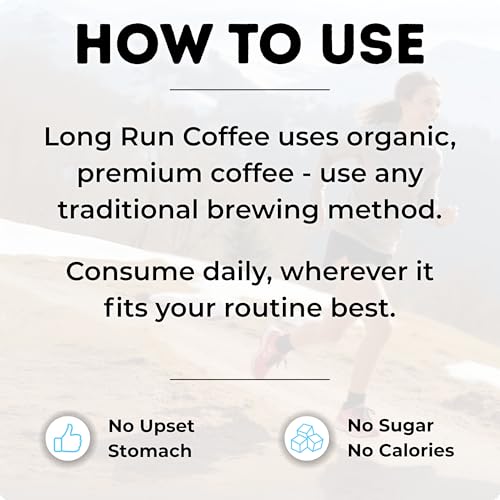 Image of Long Run Coffee - Hydrating Coffee with Electrolytes - All Natural Energy + Hydration + Recovery for Athletes - Stomach Friendly Electrolyte Coffee for Runners (5 lb, Trail Mix)