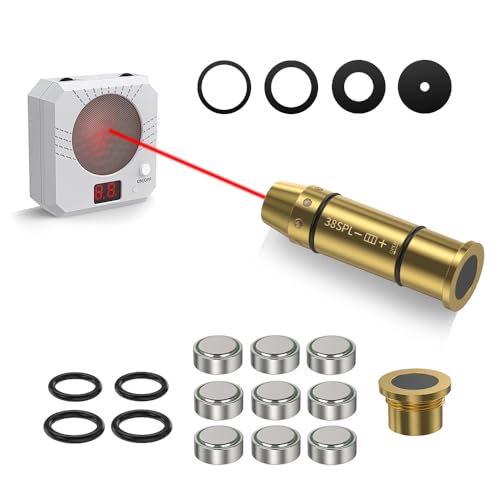 VANTARA 38SPL Dry Fire Training Cartridge Target Kit - Laser Cartridge And Electronic Counting Targets Set - 5 Levels of difficulty - 4 Ways to place - Safe Fire Training