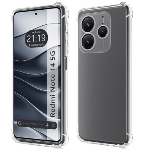 Tumundosmartphone Custodia In Silicone Antiurto Trasparente Per Xiaomi Redmi Note 14 5G