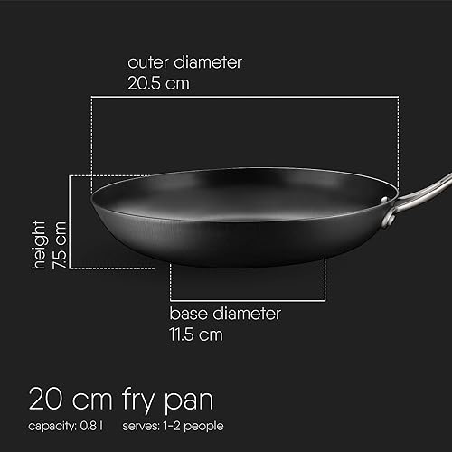Poêle en fonte d'exception stahl Blacksmith Plus 7420 pour cuisson induction