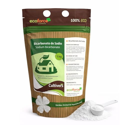CULTIVERS Bicarbonato de Sodio 1kg Bicarbonato Sódico para Limpieza del Hogar, Polvo Multiusos de Alta Solubilidad, Uso Doméstico