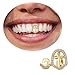 Oxxggkao Hollow Crosses Designs Copper Plated Grillzs Portable Accessory for Party Supplies and Festival Fashion Enthusiasts