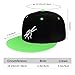 OCALL Drumsticks Drummer Snapback Hat Boys Girls Fashion Hip Hop Adjustable Flat Bill Hat Green