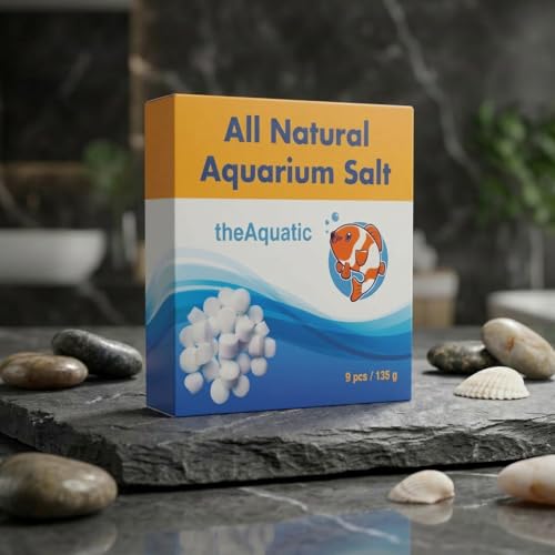 Image of Premium Aquarium Salt, Aquarium Salt Freshwater Tablets for Aquarium Water Treatments Essential Supplies (9 Tablets)
