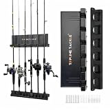 Topline Tackle Fishing Rod Holders for Garage,2 Set Vertical