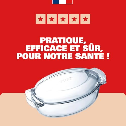 Cocotte ovale verre 4,5L borosilicate -40/+350 Pyrex – Image 10