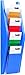 Produktbild Helit H6270330 - Wandbogendisplay "the arc" 4 x 1/3 DIN A4 hoch, blau transluzent