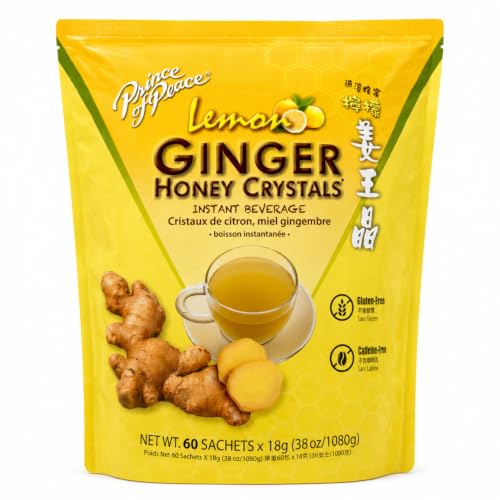 Prince of Peace Instant Ginger Honey Crystals with Lemon, 60