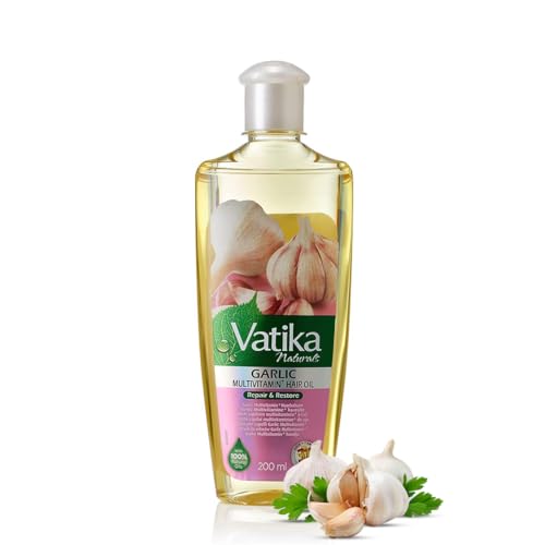 Image of Dabur Vatika Imported Garlic Enriched Hair Oil For Promotes Natural Hair Growth Hair Oil (200 Ml)