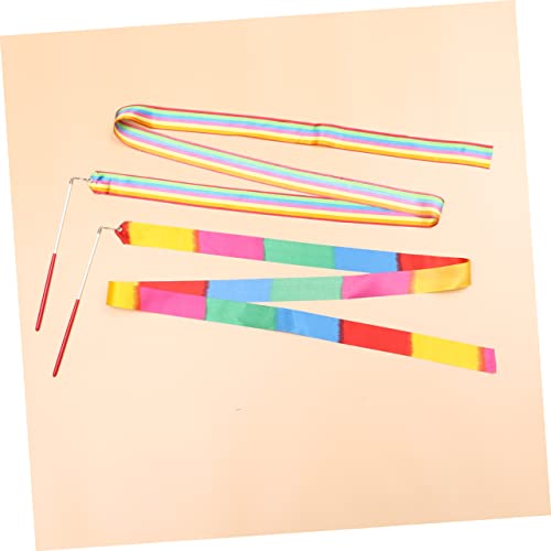 8 Unidades Fitas Girando Fita Giratória Bastão Giratório Fitas De Dança Para Crianças Fitas De Dança