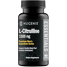 Nugenix Essentials L-Citrulline Supplement for Enhanced Blood Flow and Performance - 1500 mg, 60 Capsules