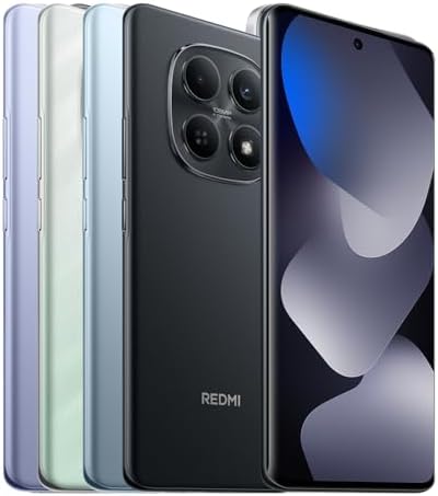 XIAOMI Redmi Note 15 Smartphone (8+256 GB) – 6000-mAh-Akku, wassergeschützt, 108-MP-Kamera, 6,77" FHD+ Display, Schwarz, 2 Jahre Garantie