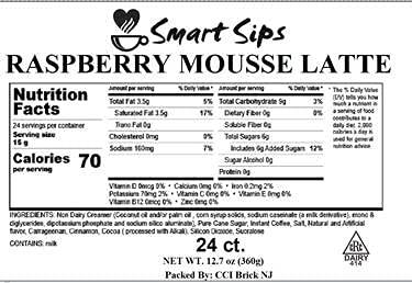 Smart Sips, Raspberry Mousse Latte, Gourmet Latte Pods For Keurig K-Cup Brewers, 24 Count #TOP5