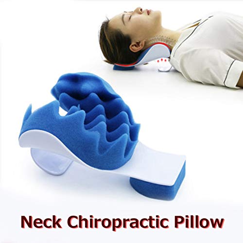 MOXIN Almohada De Cuello, Soporte para El Cuello Almohada Relajante Hombro Quiropráctico Almohada Tracción Dispositivo, Columna Vertebral Terapéutica Alineación De La Columna