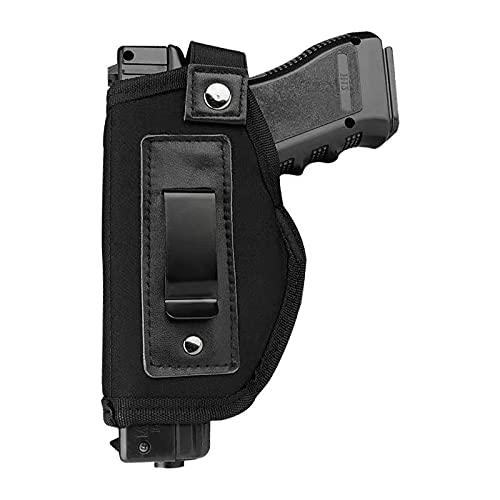 Universal Gun Holster for Men Women, Concealed Carry Holster Inside or Outside , The Waistband Pistols Holsters for Right and Left Hand, Black