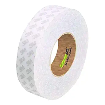 3M High-performance Tissue Tape for Attaching Trims, Labels, Lining, Fabric, Web Splicing, Painting, Packing & End Tabbing, Double Sided Self Adhesive, Easy to Peel, High Bonding (12x50m, Pack of 1)