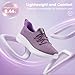 ZOVE Slip On Sneakers Women Hands-Free Walking Shoes Cushion Running Tennis Shoes Comfortable Fashion Sneakers Workout Gym Sports Athletic 8840 Purple FR Size 42