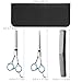 Hair Cutting Set, Professional Haircutting Barber Thinning Hairdressing Shears Set with Black Leather Case and Salon Cape