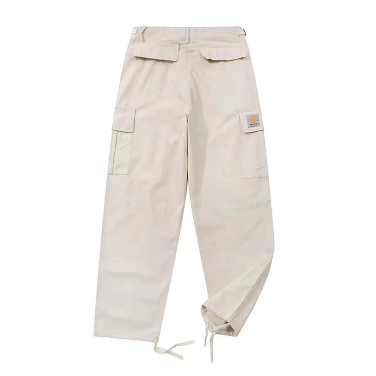 Generico Pantaloni di Lavoro Retro in Stile Coppia - Multi-Tasca, Casual Loose Fit, Manchetto Legato E Gamba Dritta, Unisex per Uomini E Donne