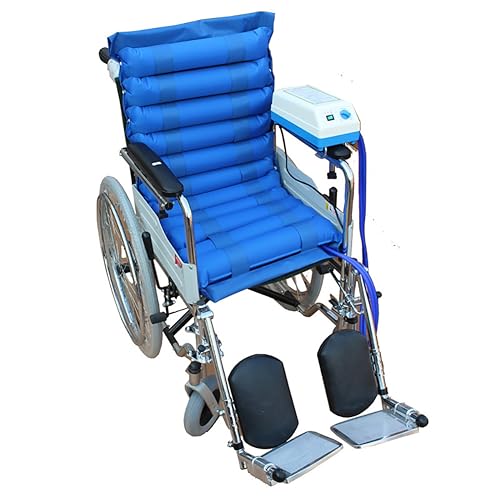 THYXGS Cuscino Per Sedia a Rotelle Antidecubito, Cuscino Del Sedile Gonfiabile Ad Aria, Con Pompa Elettrica, 11 Strisce Di Gas, Tessuto Impermeabile In PVC, Per Sedia a Rotelle, Sedia Da Ufficio