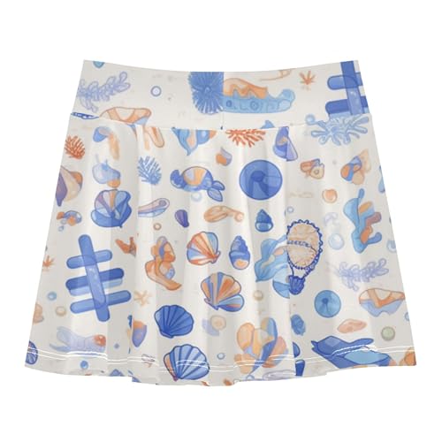 Girls Athletic Skirts with Built in Shorts Flowy Girl Skort Girl Pleated Skirt with Pockets2