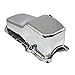 Assault Racing Products A9414 Small Block Chevy Chrome Oil Pan Stock Capacity 1pc Rear Main SBC 305 350 5.0L 5.7L Vortec