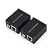Price comparison product image Plyisty VGA Extender, 60m/200ft VGA RJ45 Signal Extender Repeater Adapter Over CAT5/6 Ethernet Adapter (Transmitter and Receiver)