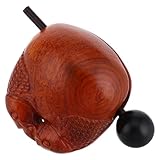 OSOLADY 花梨木製木魚 禅ドラム 卓上装飾 伝統工芸仕上げ 耐久性重視 ストレス緩和オフィス用打楽器 色指定不可 ランダムカ ランダムカラー