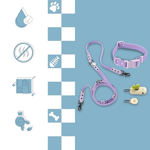 Laisse et collier mains libres étanches Luna WLK1006H avec lampe LED