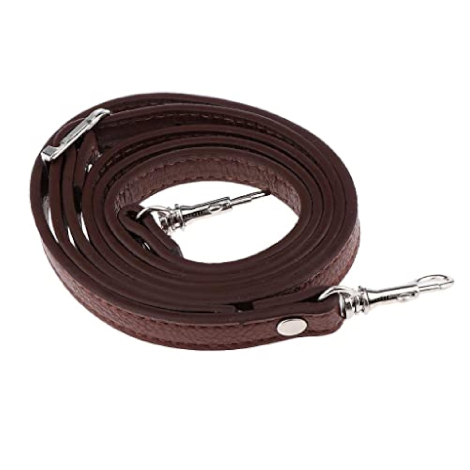 Adjustable Leather Shoulder Bag Strap with Lobster Clasps
