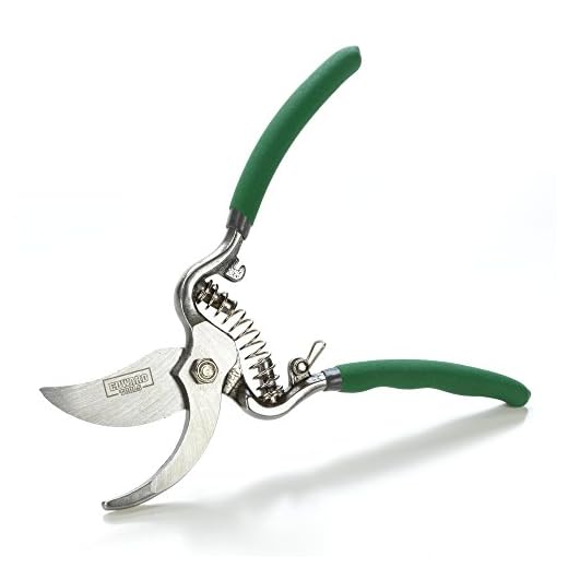 Edward Tools Classic Cut Bypass Pruners - Heavy Duty Forged Steel Pruning Shears - Cuts up to 1" Diameter - Safety Lock Design - Non Slip Grip