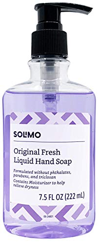 Amazon Brand - Solimo Original Fresh Liquid Hand Soap, 7.5 Fluid Ounce, Pack Of 6 #TOP1
