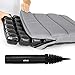 Vive 3D Inflatable Air Seat Cushion - Adjustable Pressure Relief Seat, Portable - Waffle Style Tailbone Pad for Back Support, Sciatica, Coccyx Pain - for Car, Office Chair, Wheelchair, Travel (Black)