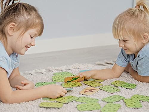 Captain Smart Memory Game Memo Dinosaurs | Educational Game For 3 Year Old Boys & Girls | 2+ Players | Puzzle, Learning toy, Gift for Children 3-9 Year