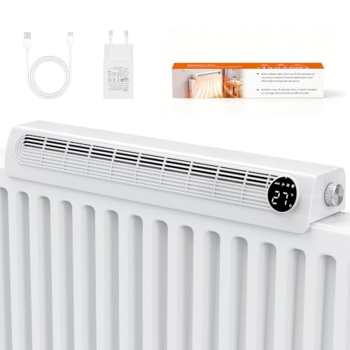 Warmfay Heizkörper Ventilator, Extra Lang für Effiziente Wärmeverteilung