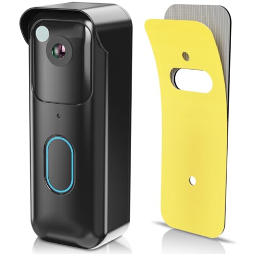 No-Drill Adhesive Doorbell Mount Compatible with Blink Doorbell , Door Mounting Holder Bracket Accessories, Not Block Mo - Detailed View