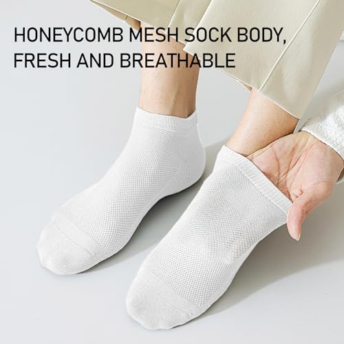 Mens Ankle Trainer Socks - 6 Pairs Summer Thin Breathable Causal Low Cut Socks4
