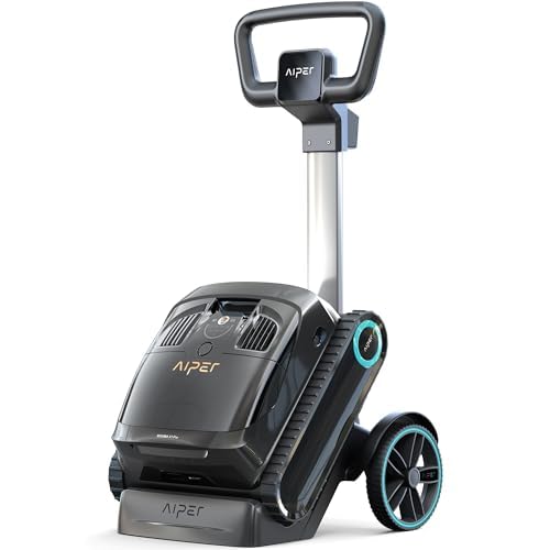 AIPER Scuba X1 Pro Poolroboter mit Caddy,Poolreiniger Akku Boden und Wande, Wasserlinie, 3 μm Ultra-Feinfiltersystem, Einfache Mobilität, Aufladung und Lagerung