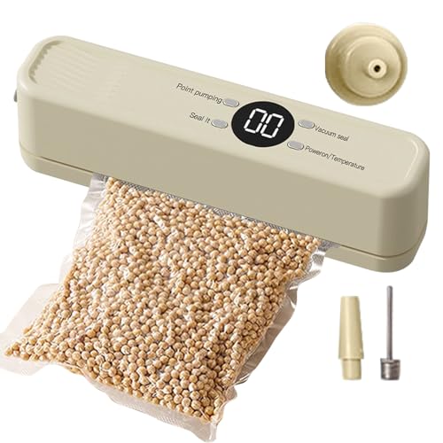 Duroecsain La Envasadora Al Vacío,de Sellado de Aire Ajustable para Cocina - Envasadora Al Vacío Para La Conservación De Alimentos | Para Fruta Seca, Carne, Mariscos, Pollo, Pan y Galletas