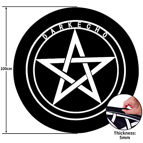 Darkecho Office Chair Mat For Carpeted And Hardwood Floor Gaming Chair Mat 39 Inch Round Floor Mats For Office Chair Desk Chair Anti Slip Floor Protector For Rolling Chair (Black) #TOP6